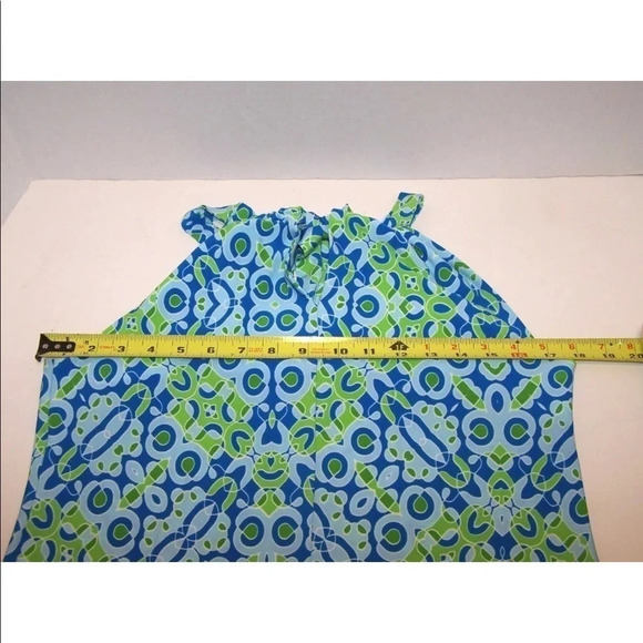 Just TAYLOR sz 6P dress blue/Grn/White sheath - Picture 7 of 9